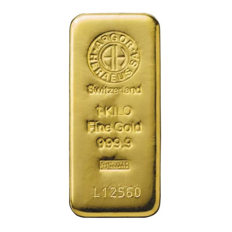 1kg Argor-Heraeus Cast Gold Bar
