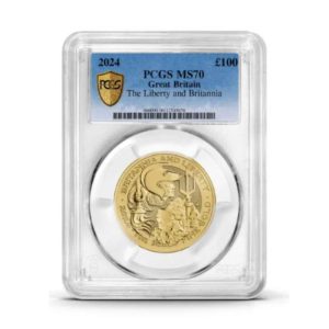 PCGS Certified 1oz Liberty and Britannia 2024 Gold Coin